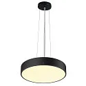 SLV wall and ceiling luminaire MEDO® PRO 40 round, DALI controllable IP50, black dimmable