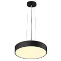 SLV LED Wand-/Deckenleuchte MEDO® PRO 40, rund, 110°, 19W, 3000/4000K, CRI 90, UGR <25, RC, schwarz