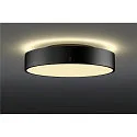 SLV LED Wand-/Deckenleuchte MEDO® PRO 40, rund, 110°, 19W, 3000/4000K, CRI 90, UGR <25, RC, schwarz