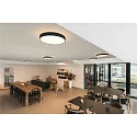 SLV LED Wand-/Deckenleuchte MEDO® PRO 60, rund, 110°, 39W, 3000/4000K, CRI 90, UGR, schwarz