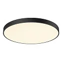 SLV ceiling luminaire MEDO® PRO 90 round, DALI controllable, CCT Switch, UGR < 19 IP50, black dimmable