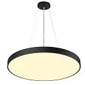 SLV ceiling luminaire MEDO® PRO 90 round, CCT Switch, UGR < 19 IP50, black dimmable