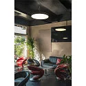 SLV ceiling luminaire MEDO® PRO 90 round, CCT Switch, UGR < 19 IP50, black dimmable