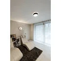 SLV wall and ceiling luminaire MEDO® 30 round, CCT Switch, direct / indirect IP50, black dimmable