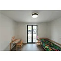SLV wall and ceiling luminaire MEDO® 40 round, CCT Switch, direct / indirect IP50, black dimmable