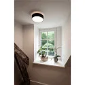 SLV wall and ceiling luminaire MEDO® 40 round, CCT Switch, direct / indirect IP50, black dimmable