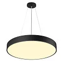 SLV wall and ceiling luminaire MEDO® 60 round, CCT Switch, direct / indirect IP50, black dimmable