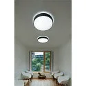 SLV LED Decken-Aufbauleuchte MEDO® 90, IP50, Up/Down, Ø 90cm, 79W 2700/3000/4000K 8300-9350lm 110°, CRI 90,  dimmbar, schwarz