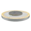 SLV LED Decken-Aufbauleuchte MEDO® 90, IP50, Up/Down, Ø 90cm, 79W 2700/3000/4000K 8300-9350lm 110°, CRI 90,  dimmbar, grau