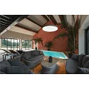 SLV LED Decken-Aufbauleuchte MEDO® 90, IP50, Up/Down, Ø 90cm, 79W 2700/3000/4000K 8300-9350lm 110°, CRI 90,  dimmbar, grau
