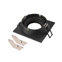 Deckeneinbauring NEW TRIA® 75, quadratisch, IP20, schwarz
