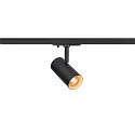 SLV LED 1-Phasen Strahler NOBLO® SPOT DTW, IP20, 8.4W 2000-3000K 450lm 36°, CRi >90, Dim-to-Warm, schwarz