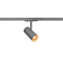 SLV LED 1-Phasen Strahler NOBLO® SPOT DTW, IP20, 8.4W 2000-3000K 450lm 36°, CRi >90, Dim-to-Warm, grau