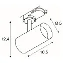 LED 3-Phasen Strahler NOBLO® SPOT DTW, IP20, 8.4W 2000-3000K 450lm 36°, CRi >90, Dim-to-Warm