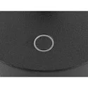 SLV battery table lamp VINOLINA ONE with touch dimmer, ring shape, with charging station IP54, black dimmable