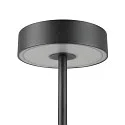 SLV LED Akku-Tischleuchte VINOLINA 2-CCT, IP54, Ø 12cm, zylindrisch, 2.2W 2700/3000K 130lm, Touch-Dimmer + Ladestation, schwarz