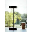 SLV LED Akku-Tischleuchte VINOLINA 2-CCT, IP54, Ø 12cm, zylindrisch, 2.2W 2700/3000K 130lm, Touch-Dimmer + Ladestation, schwarz