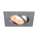 Deckeneinbauleuchte NEW TRIA® 68, quadratisch, GU10, max. 10W, IP20, aluminium
