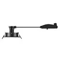 SLV Deckeneinbauleuchte NEW TRIA® 75, quadratisch, GU10, max. 10W, IP20, schwarz