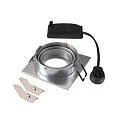 SLV Deckeneinbauleuchte NEW TRIA® 75, quadratisch, GU10, max. 10W, IP20, aluminium