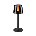 Outdoor LED Akku-Leuchten Set TAHA, IP65 IK03, 5W 2700K 200lm, 3-stufig dimmbar, inkl. 2 Schirmen + Zubehör, schwarz