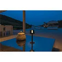 SLV Outdoor LED Akku-Leuchten Set TAHA, IP65 IK03, 5W 2700K 200lm, 3-stufig dimmbar, inkl. 2 Schirmen + Zubehör, schwarz