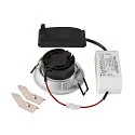 LED Deckeneinbauleuchte NEW TRIA® 68, rund, 8,3W, CRI 90, IP20, dimmbar, 38°, 2700K, weiß