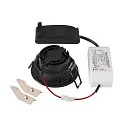 SLV LED Deckeneinbauleuchte NEW TRIA® 68, rund, 8,3W, CRI 90, IP20, dimmbar, 38°, 2700K, schwarz