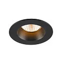 ceiling recessed luminaire NEW TRIA® 68 round IP20 / IP65, black dimmable