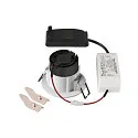 SLV LED Deckeneinbauleuchte NEW TRIA® 68, rund, 8,3W, CRI 90, IP20/IP65, dimmbar, 38°, 3000K, weiß