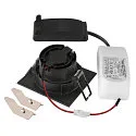 SLV LED Deckeneinbauleuchte NEW TRIA® 68, quadratisch, 11W, 1800-3000K, CRI 90, IP20, dimmbar, 60°, schwarz
