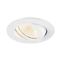 SLV ceiling recessed luminaire NEW TRIA® UNIVERSAL round IP20, white dimmable