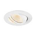 SLV ceiling recessed luminaire NEW TRIA® UNIVERSAL round IP20, white dimmable