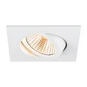 SLV LED Deckeneinbauleuchte NEW TRIA® UNIVERSAL 68, quadratisch, 8,6W, 2500/3000/4000K, CRI 90, IP20, dimmbar, 38°, weiß