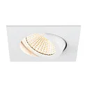 LED Deckeneinbauleuchte NEW TRIA® UNIVERSAL 68, quadratisch, 8,6W, 2500/3000/4000K, CRI 90, IP20, dimmbar, 60°, weiß