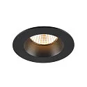 ceiling recessed luminaire NEW TRIA® UNIVERSAL round IP20 / IP65, black dimmable