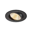 SLV Deckeneinbauring NEW TRIA® 95, rund, IP20, schwarz