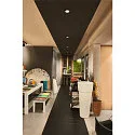 SLV Deckeneinbauring NEW TRIA® 95, quadratisch, IP20, schwarz