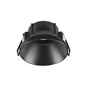 Deckeneinbauring NEW TRIA® 75, H: 4,9cm, rund, vertieft, IP20, schwarz