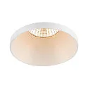SLV Deckeneinbauring NEW TRIA® 75, H: 4,9cm, rund, vertieft, IP20, weiß