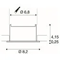 recessed ceiling ring NEW TRIA® 68 round, low, black
