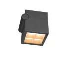 SLV Outdoor LED Aufbau-Strahler S-CUBE, IP65 IK04, 15W 2700/3000K (CCT Swich) 1000/1200lm 80°, dimmbar, neigbar, anthrazit