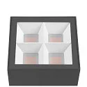 SLV outdoor floor lamp S-CUBE 75 square, CCT Switch, tiltable IP65, anthracite dimmable