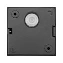 SLV LED Outdoor Deckenaufbauleuchte S-CUBE, IP65 IK04, 15W 2700/3000K (CCT Swich) 1000/1200lm 80°, dimmbar, starr, anthrazit