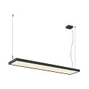 LED Pendelleuchte WORKLIGHT PRO 120, 80° - 115°, 120cm, 50W, 4000K, 6100lm, IP20, DALI dimmbar, schwarz