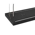 SLV LED Pendelleuchte WORKLIGHT PRO 120, 80° - 115°, 120cm, 50W, 4000K, 6100lm, IP20, DALI dimmbar, schwarz
