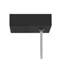 SLV LED Pendelleuchte WORKLIGHT PRO 120, 80° - 115°, 120cm, 50W, 4000K, 6100lm, IP20, DALI dimmbar, schwarz