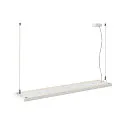 SLV LED Pendelleuchte WORKLIGHT PRO 120, 80° - 115°, 120cm, 50W, 4000K, 6100lm, IP20, DALI dimmbar, weiß