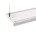 SLV LED Pendelleuchte WORKLIGHT PRO 120, 80° - 115°, 120cm, 50W, 4000K, 6100lm, IP20, DALI dimmbar, weiß