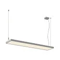 LED Pendelleuchte WORKLIGHT PRO 120, 80° - 115°, 120cm, 50W, 4000K, 6100lm, IP20, DALI dimmbar, grau